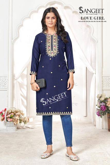 Sangeet love girl Long Kurti manufacturers